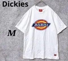 ディッキーズ 半袖 Tシャツ M 白 デカロゴ ストリート カジュアル