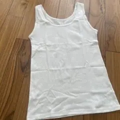 UNIQLOホワイト タンクトップ Lサイズ 100%コットン