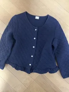 petit main キルティングジャケット 120 ネイビー