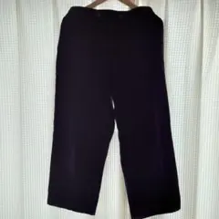 SM2サマンサモスモス　ワイドパンツ【L】ダークパープル　深紫　綿100%