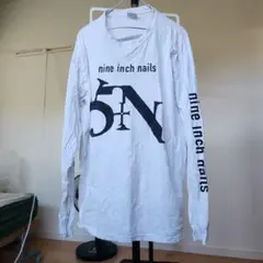 nine inch nails 長袖カットソー ホワイト「キムタク着用」