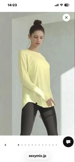 XA5368G ICE FEATHER ルーズフィット 長袖カットソー　サイズS