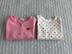 ミキハウス　長袖シャツ・カーディガン　70〜80【着用画像あり】