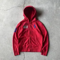 Polo Ralph Lauren ビッグポニー ジップパーカー レッド 星条旗