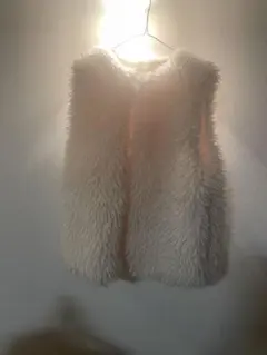 アイボリー ファー ベスト　CPCM