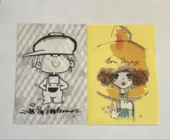 水森亜土 /galleryあど亜土こまちオリジナル商品/クリアファイル2枚セットのサムネイル