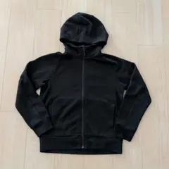 UNIQLO ドライスウェット フルジップパーカー 150 黒