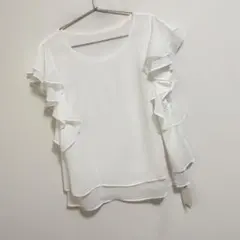 アロッタ 楊柳シフォン袖フリルブラウス20のサムネイル