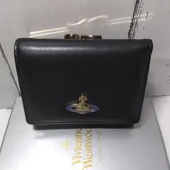 【ショッパー付き】Vivienne Westwood♡三つ折り財布　ブラック