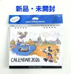 東京ディズニーリゾート　卓上カレンダー　2026年　ミッキー　ミニー