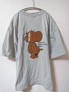Tom＆Jerry トムとジェリー Tシャツ モスグリーン