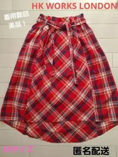 美品！HK WORKS LONDON チェックスカートのサムネイル