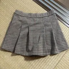 GAP チェック柄プリーツスカート