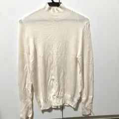ZARA ハイネック ニット 長袖 ホワイト M