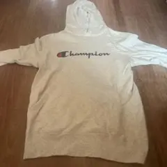 Champion グレー フード付きパーカー