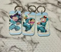 忍たま乱太郎×サンリオキャラクターズ　アクリルキータグ　乱太郎　きり丸　しんべヱ
