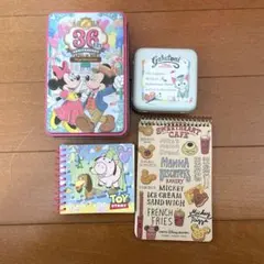 ディズニー缶&メモ帳セット