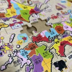 日本地図 木製パズル