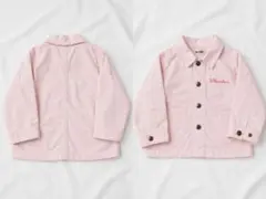 ベビー服　ピンク ボタン付きデニムジャケット Gジャン　80cm