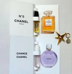 チャーム付CHANEL♡No.5＆チャンスオースプランディドサンプルセット
