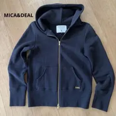 MICA&DEALジップアップパーカーネイビーサイズ36日本製のサムネイル