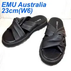EMU Australia 厚底　シャークソール　クロスベルト　サンダル　23