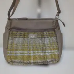 CROCODILE ショルダーバッグ チェック柄 ブラウン系のサムネイル