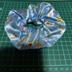 動物柄水色シュッシュ