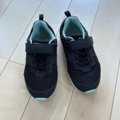 防水 SYUNSOKU ブラック スニーカー ベルクロ 19cm