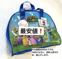 【新品未使用】スーパーマリオ プールバッグ ファスナー付き　最安値