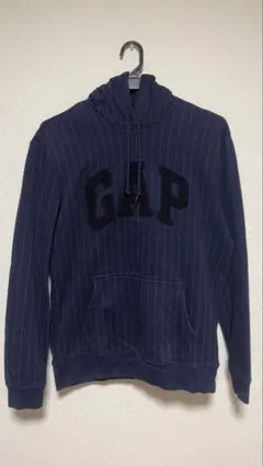 GAP ネイビー ストライプ パーカー