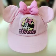 ♡美品♡ ミニー　耳付きキャップ　ディズニーランドシー　帽子　ピンク　 52cm