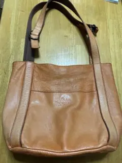 Dakota オレンジ レザー ショルダーバッグ