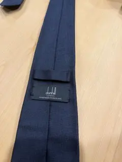 dunhill ネイビー無地ネクタイソリッド 150cm