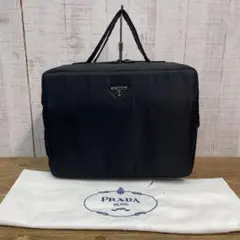 B*読様 PRADA ブラック ナイロン メイクバッグ