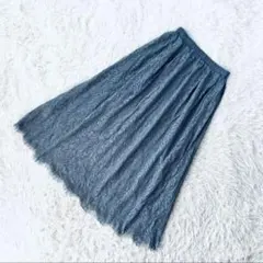 ウェストゴム【アースミュージック&エコロジー】ロングフレアスカート Fサイズ