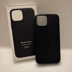 Apple純正　iPhone 13mini ミッドナイト レザーケースのサムネイル