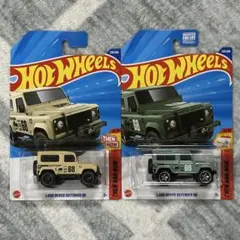 ホットウィール ベーシック ランドローバー ディフェンダー 2台セット US
