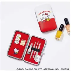 GLOW 　HelloKitty　爪のお手入れ道具6点入り ハローキティ ケース