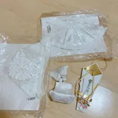 お宮参り　スタイ・帽子等　4点セット