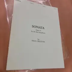 SONATA Opus 19 for Eb Alto Saxophone