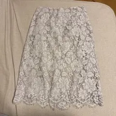 GREEN LABEL RELAXING レースタイトスカート