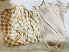 koalababy チェック柄ロンパース Pekkle ボーダーロンパース24m