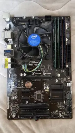 マザーボードASRock H87 Pro4 i7-4770メモリ8G4枚　32G
