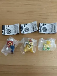 スーパーマリオ　めじるしアクセサリー　マリオ・クッパ・ノコノコ セット