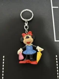 【レトロ】ディズニー　ミニーマウス キーホルダー