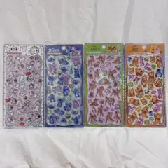【正規品】ディズニー　プチドロップステッカー　４枚セット