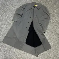 バーバリー ステンカラーコート ライナー付 ノバチェック S～Mサイズ グレー