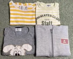 ベビー服 子供 90cm 半袖 長袖 Tシャツ トップス 4点セット まとめ売り