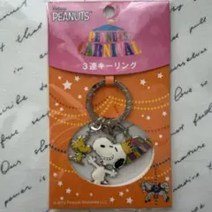 SNOOPY ピーナッツカーニバル限定 ３連キーリング新品未開封